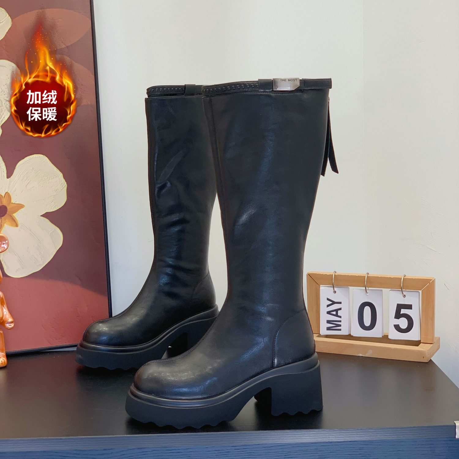 显腿长轻便不累脚时尚潮流高筒靴