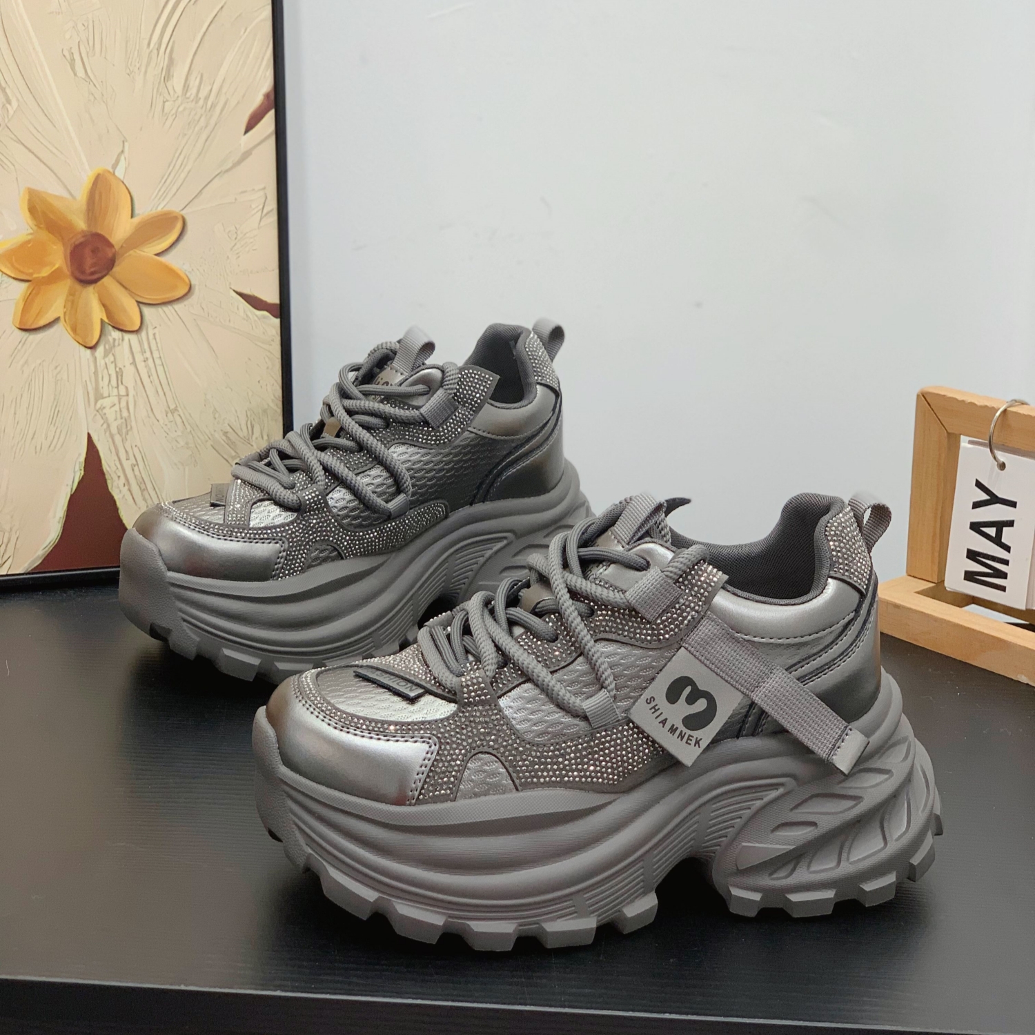 轻便不累脚潮流炸街百搭老爹鞋子