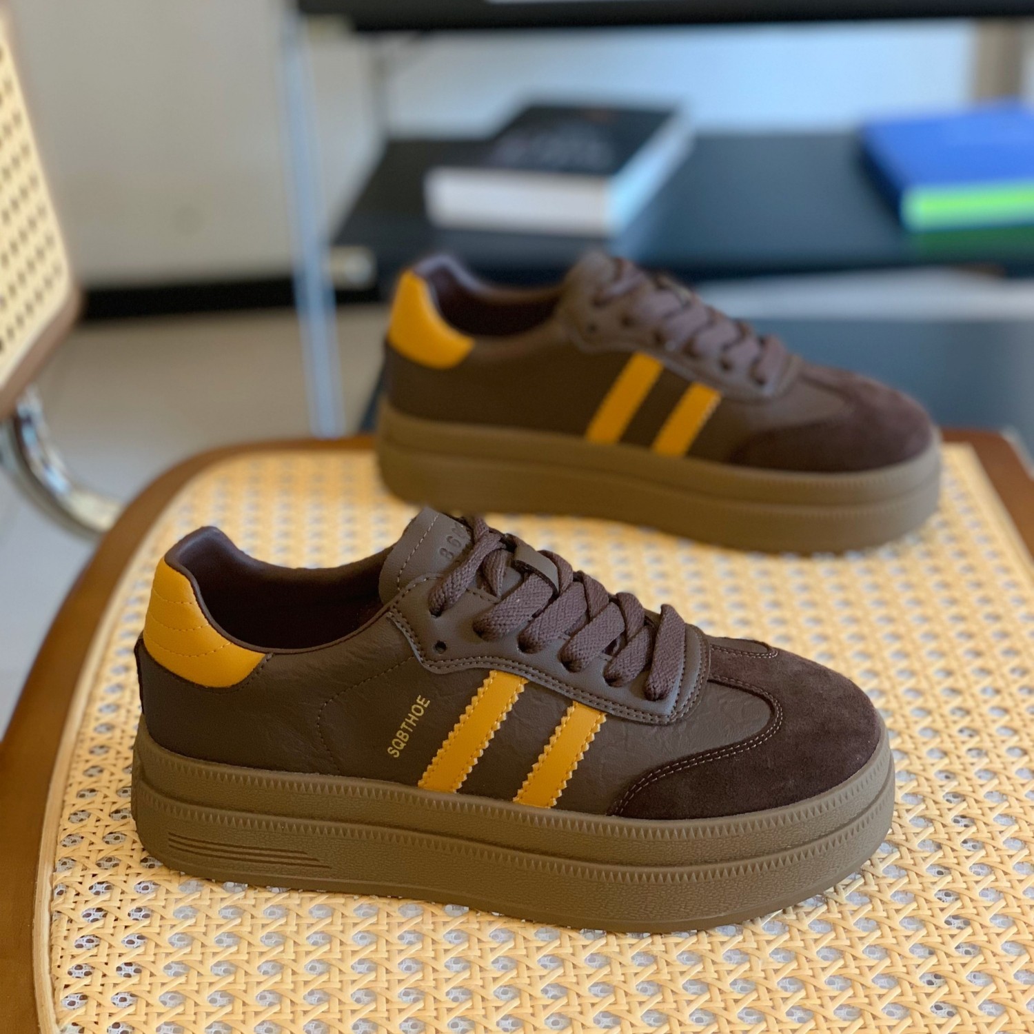 超火美拉德复古德训鞋女2025秋冬爆款通勤舒适学院风厚底休闲板鞋,女鞋,德训鞋,淘宝优惠券,粉丝福利购,淘宝优惠卷