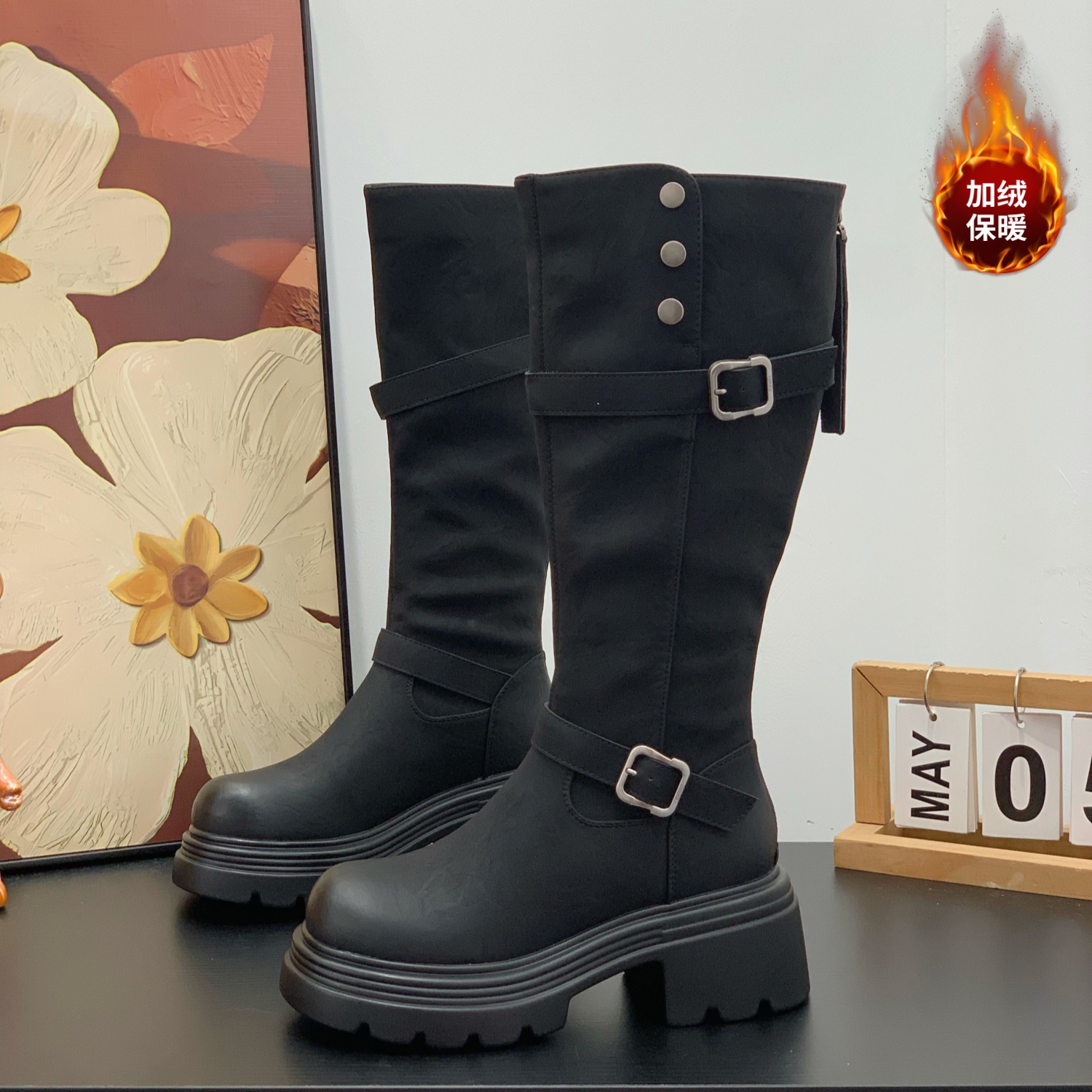 增高显瘦显腿细炸街潮流百搭长靴