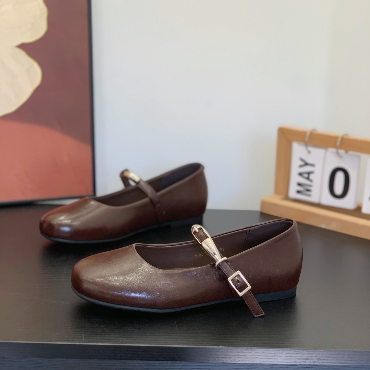 一字扣带圆头平底玛丽珍女鞋2026春季新款法式气质显脚小浅口单鞋,女鞋,玛丽珍鞋,淘宝优惠券,粉丝福利购,淘宝优惠卷