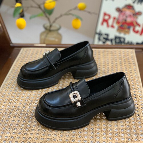 日系英伦风小皮鞋厚底增高JK单鞋