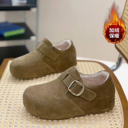 复古高级感显脚小丑萌大头勃肯鞋