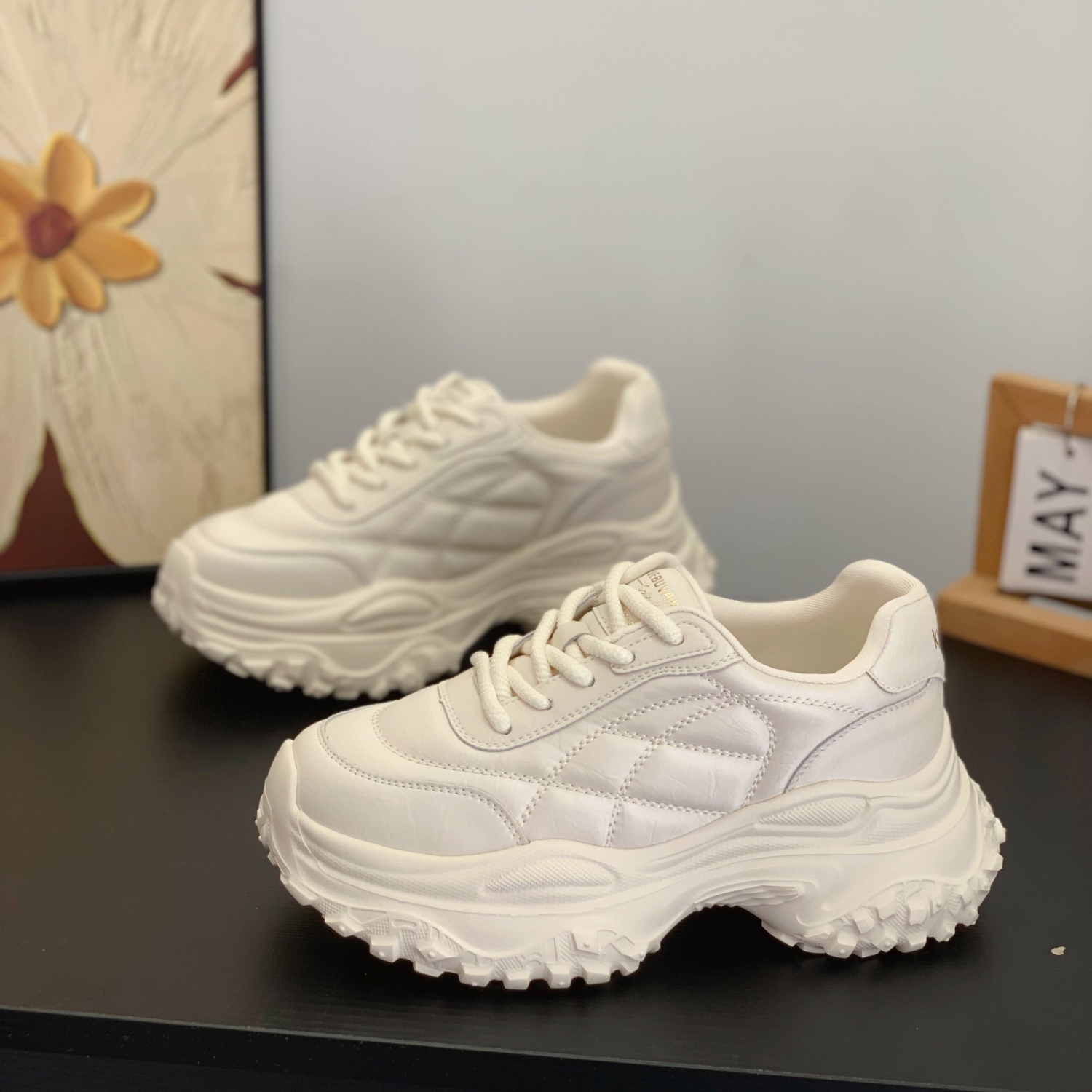 小众设计感榴莲底潮流百搭老爹鞋