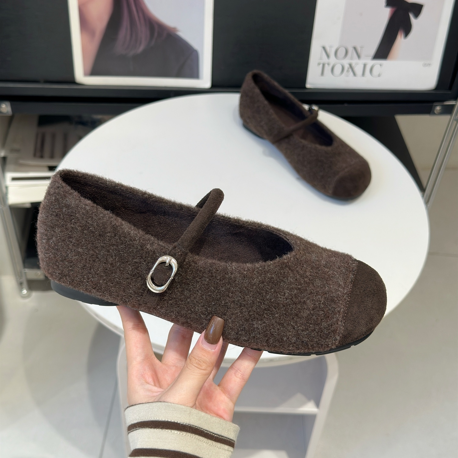 复古踩屎感配裙子温柔玛丽珍单鞋