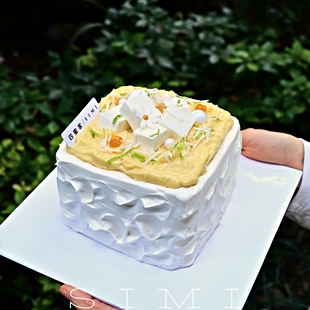 四蜜家开心榴莲动物奶油生日蛋糕新鲜现做超多榴莲 女神最爱