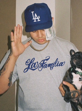 bboy宽松嘻哈hiphop复古old school西海岸t恤 简约重磅加厚短袖