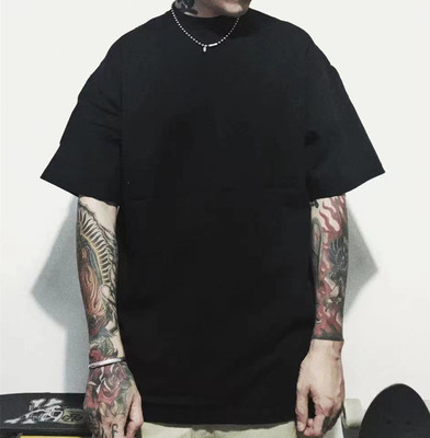 bkdmg短袖嘻哈青少年重磅小领口