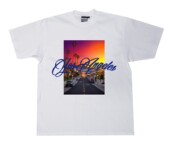 小领口复古T恤 重磅hiphop美式 bboy宽松西海岸街头old school短袖