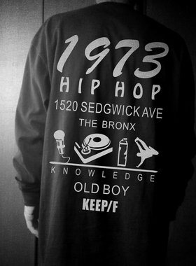 bboy嘻哈hiphop breaking popping小领口宽松肥大重磅加厚长袖T恤