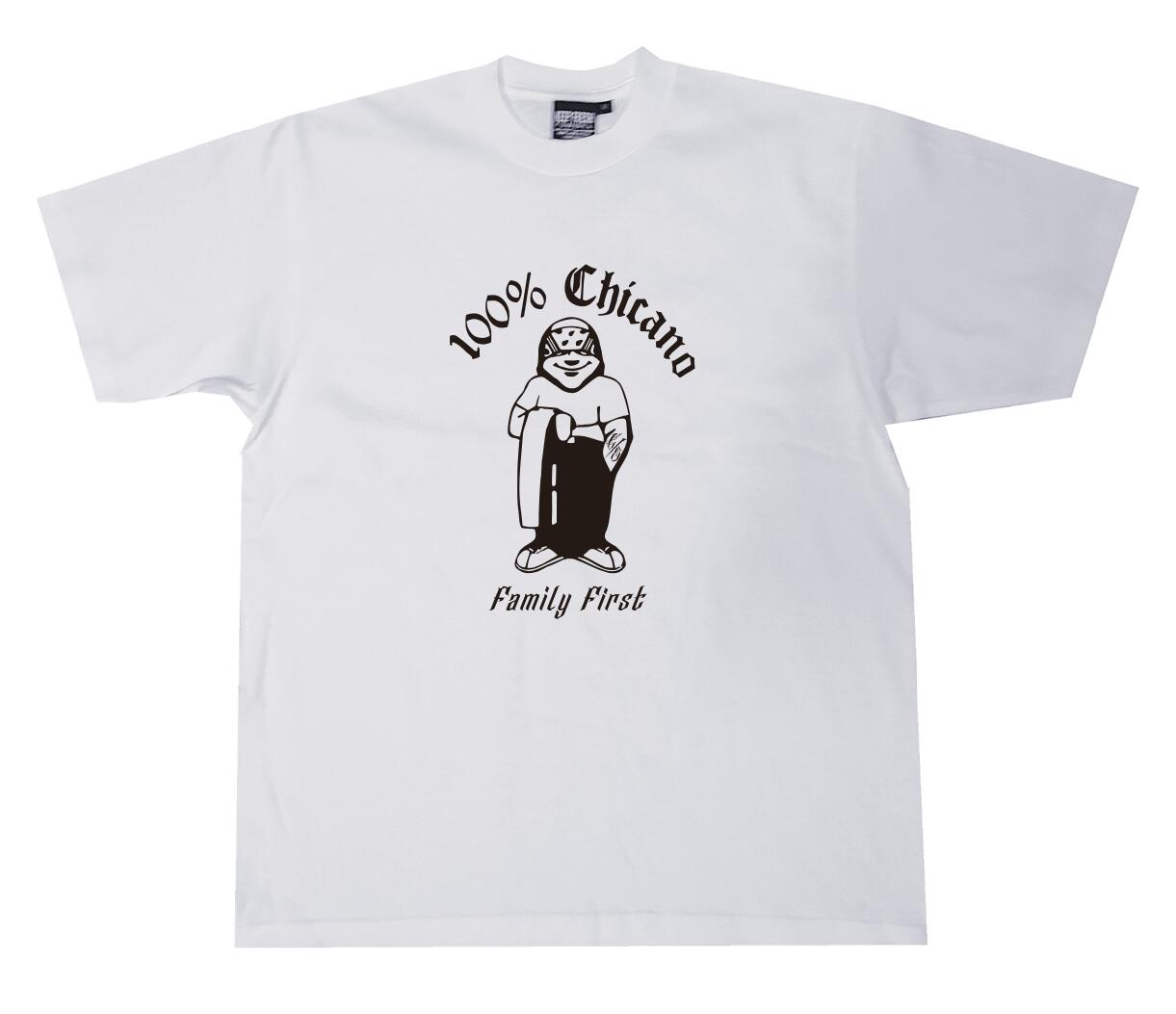 bboy宽松old school重磅西海岸chicano匪帮奇卡诺小领口短袖T恤