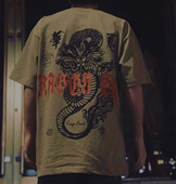 old school大码 over bboy加厚嘻哈短袖 size小领口全棉重磅短袖 T恤