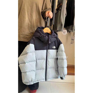 高充绒量 木莎2026男女童加厚拼色羽绒服冬季中大童连帽洋气棉服