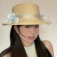 法式 大檐海边度假礼帽渔夫帽百搭时尚 山茶花遮阳草帽女夏季 新款