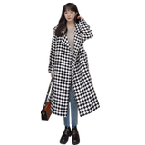 出货中M215P175K2682022冬装新款千鸟格撞色大衣毛呢外套，女装毛呢外套，浙宝088