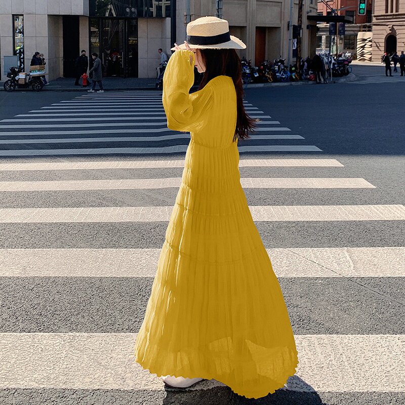 现货M526P115K1682024春夏装长款高品质中长款连衣裙，女装连衣裙，浙宝088