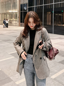 好数据现货主推X153 P105K168 2020高品质斜纹新款小西装外套女图片