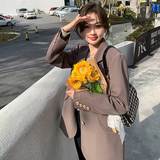 现货M059P110k1682022秋装新款单排扣小西装外套，女装西装，浙宝088