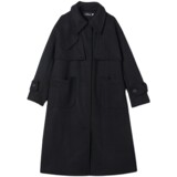现货X861P165K258高品质不起球2024冬季中长款毛呢外套夹棉，女装毛呢外套，浙宝088