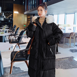 现货 X929 P185 K268 2022冬装新款中长款大毛领衣服3色图片