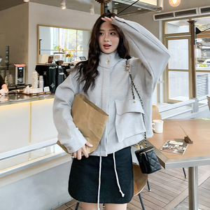 现货M638P115K168  2024秋装新款卫衣棒球服外套女图片