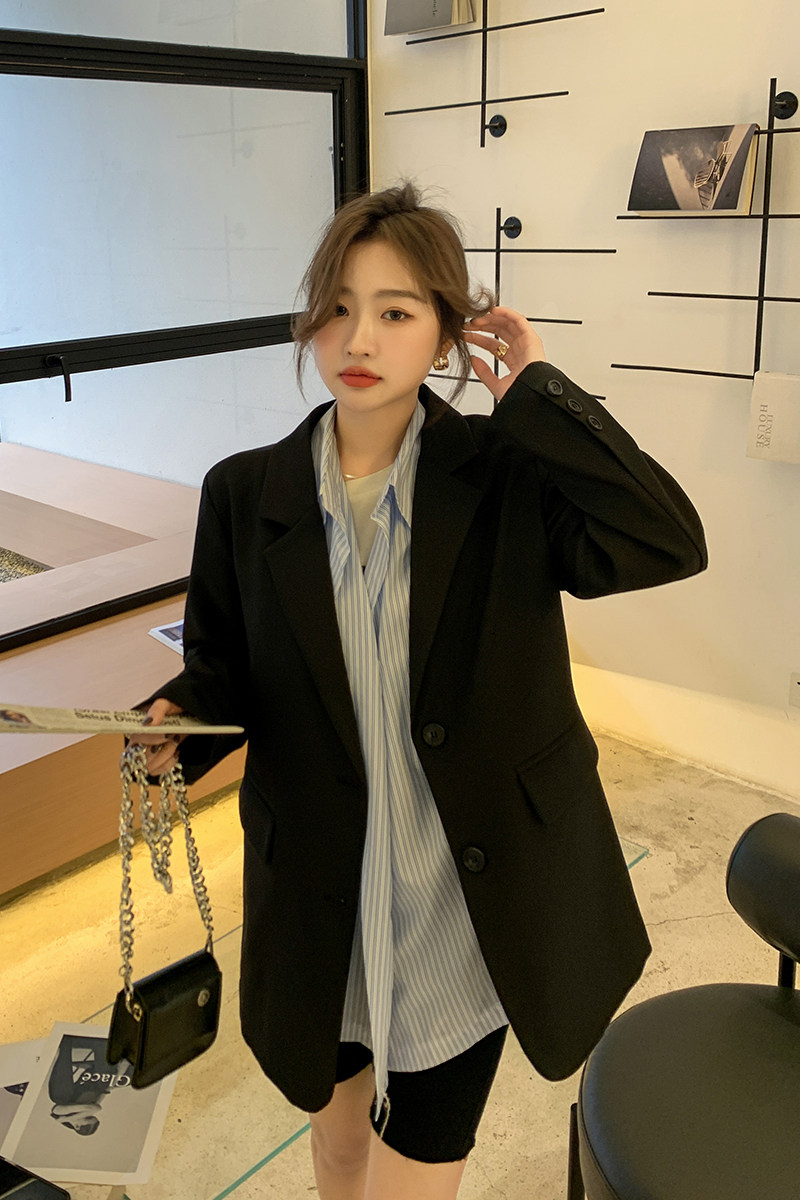 现货M070P105K1582022春装新款单排扣小西装外套,女装西装,浙宝088