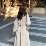 现货M018P175K268冬装新款中长款毛呢大衣加外套，女装毛呢外套，浙宝088