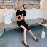 X1055P95K1482021夏季新款不规则中长款连衣裙，女装连衣裙，浙宝088