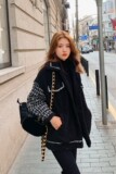 现货X881P165K2482021冬装新款格子拼接羊羔毛短外套，女装短外套，浙宝088