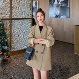 现货X978P110K1782024秋装新款双排扣小西装外套女2色，女装西装，浙宝088