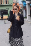 现货X1085P110K1682022新款双排扣送腰带小西装外套，女装西装，浙宝088
