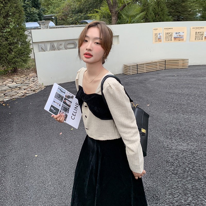 现货M188P145K198 2024春秋装小香套装两件套装腰围松紧图片