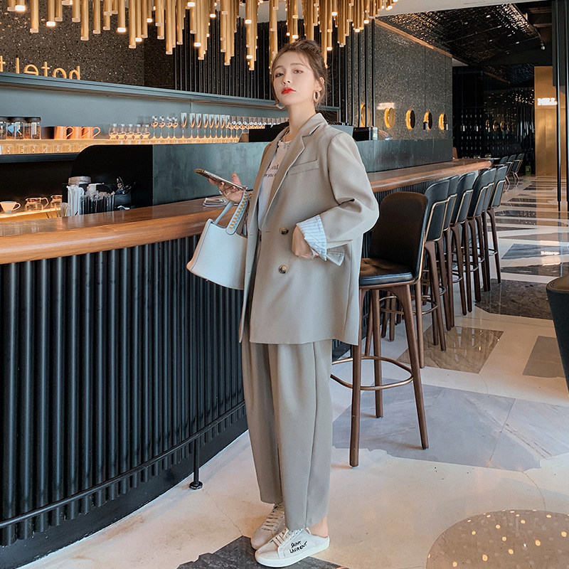 职业装气质女神范西装套装女春秋2025年新款爆款网红女神范两件套,女装套装/套裙,浙宝088