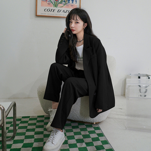 Lecea Alice御姐炸街西装套装2025春季新款韩版休闲气质长裤女图片