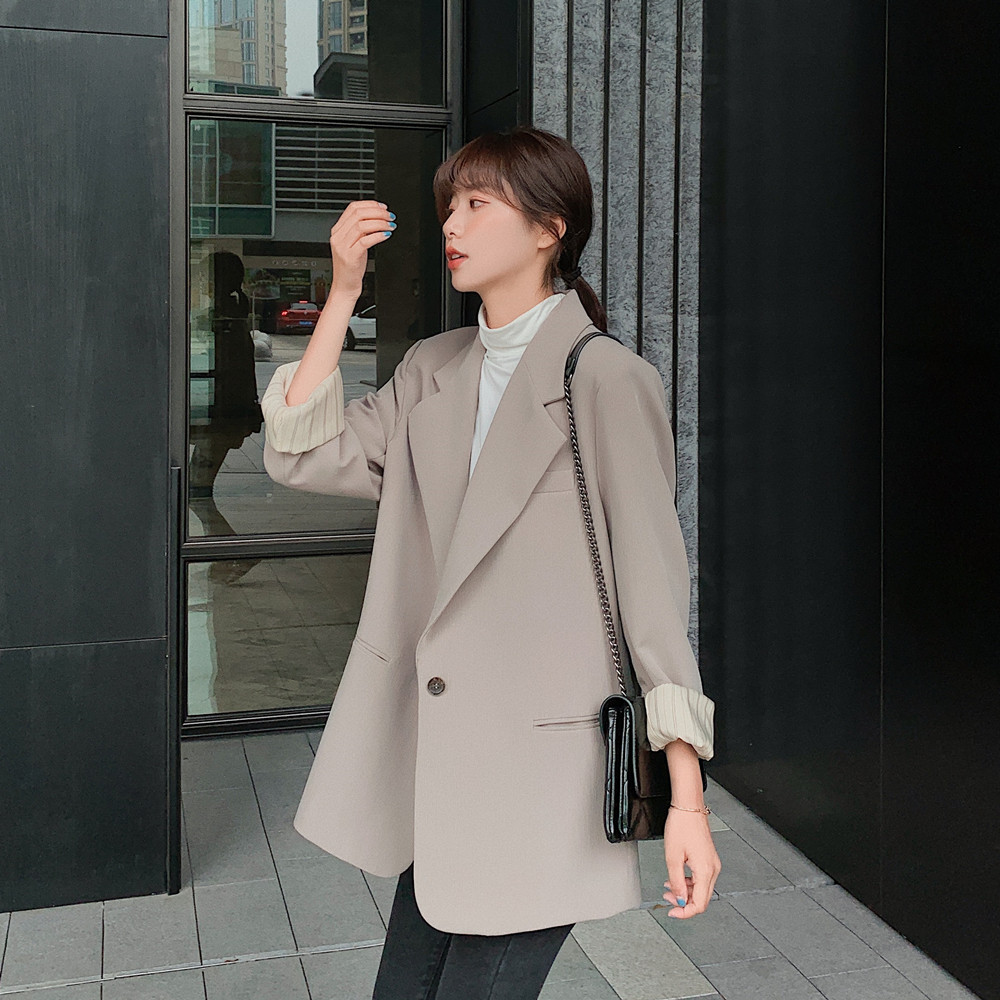 大量现货X807P105K1682021春装新款两色小西装外套，女装西装，浙宝088