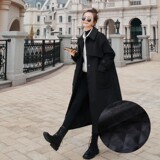 现货X861P165K258高品质不起球2024冬季中长款毛呢外套夹棉，女装毛呢外套，浙宝088