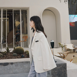 出货中X1063P120K1782021春秋装学院风贴标小西装外套女，女装西装，浙宝088