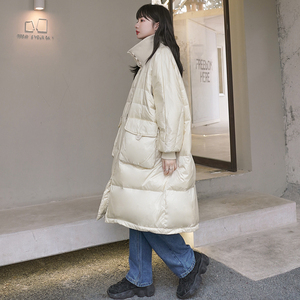 出货 M023P325K498    2022冬季新款90白鸭绒羽绒服中长款图片
