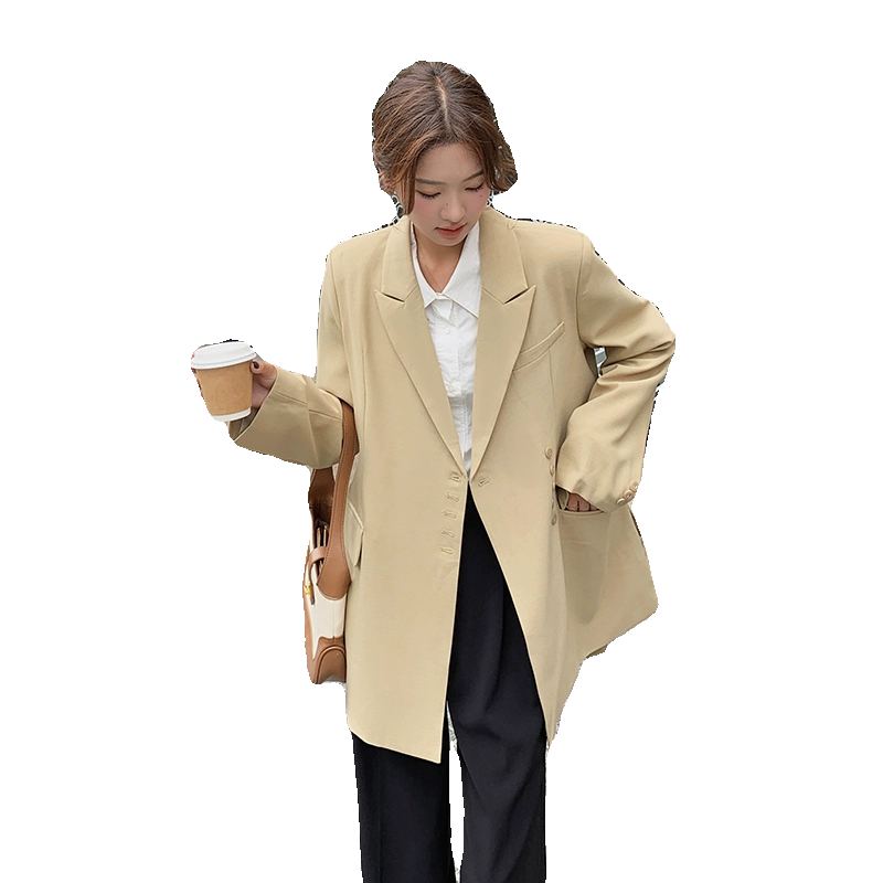 现货M632P110K1682024春秋装新款单排扣收腰小西装外套,女装西装,浙宝088