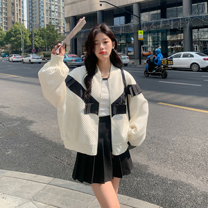 现货M506P135K188  2024春装新款棒球服小香风外套女图片