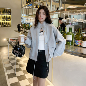 现货M638P115K168  2024秋装新款卫衣棒球服外套女图片