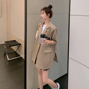 出货中X1037P100K158  2022夏装新款短袖西装外套女图片