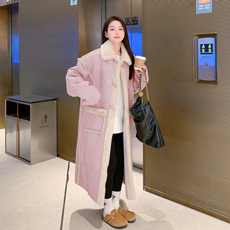 现货M358P185K2782024冬装羊羔毛外套中长款大衣,女装皮草,浙宝088