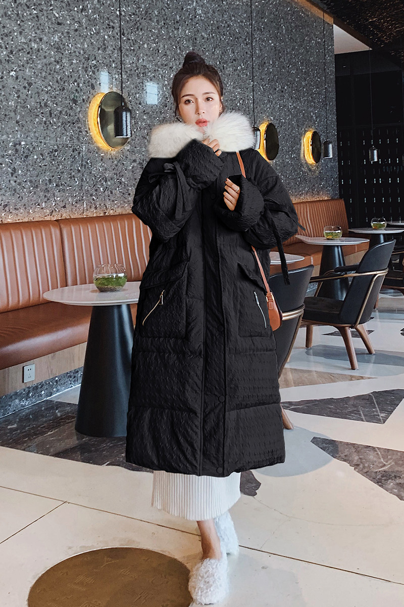 现货X929P185K2682022冬装新款中长款大毛领衣服3色,女装棉衣/棉服,浙宝088