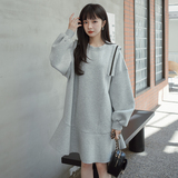 现货M150P115k1682024春秋装新款加厚针织卫衣连衣裙，女装连衣裙，浙宝088