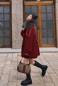 现货X901P185K268  冬装羊羔毛派克服外套大衣4色主推图片