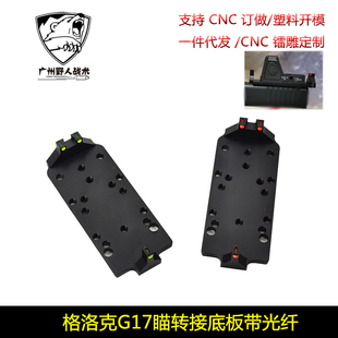 P1红绿光纤RMR转接板底座P1垫片适用glock RMR/VENOM/ MROS底座