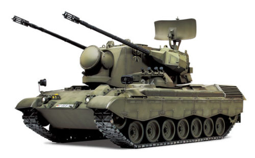 进口田宫遥控坦克 1:16 德国 Flakpanzer Gepard 对空炮RTR完成品