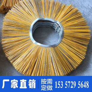 厂家直销扫雪刷片 环卫扫路刷装载机大型扫雪车塑料丝钢丝扫雪片