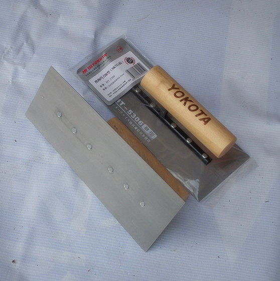 横田工具 油刀白钢抹子油948抹灰子腻子刀刮抹灰刀高碳工钢 批墙